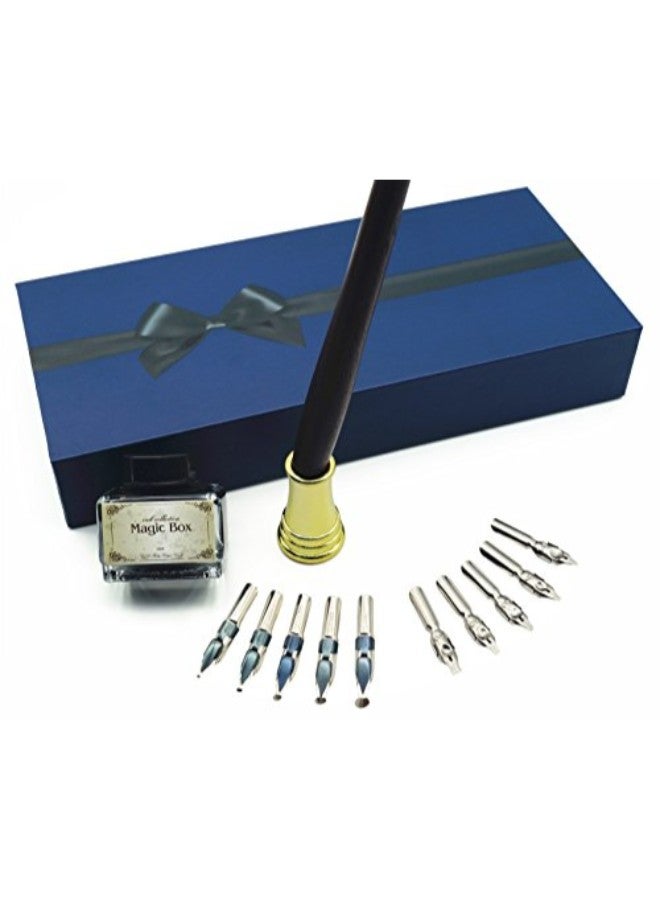 plotube Wooden Calligraphy Pen Set - Image 3
