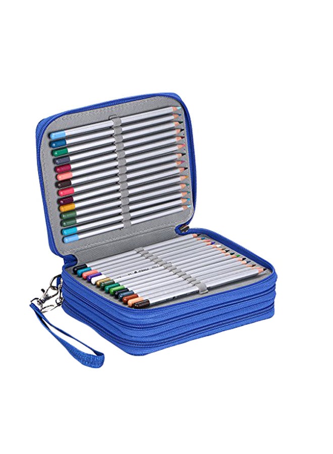 BTSKY 72 Slots Pencil Case Blue - Image 1