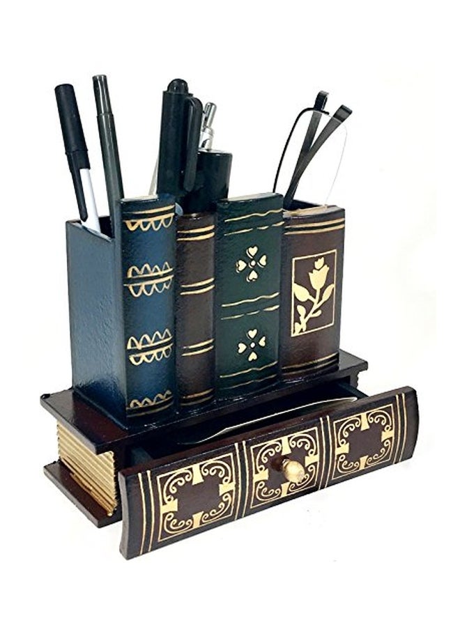 Bellaa Pen Holder Brown/Blue/Black - Image 2