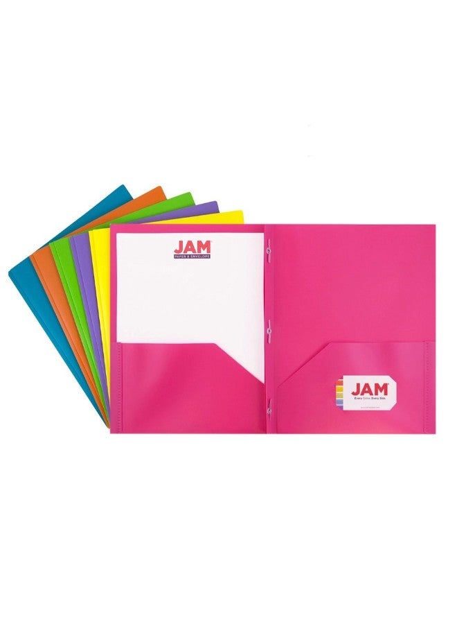 JAM Paper 6-Piece School Pop File Folder  - Image 2