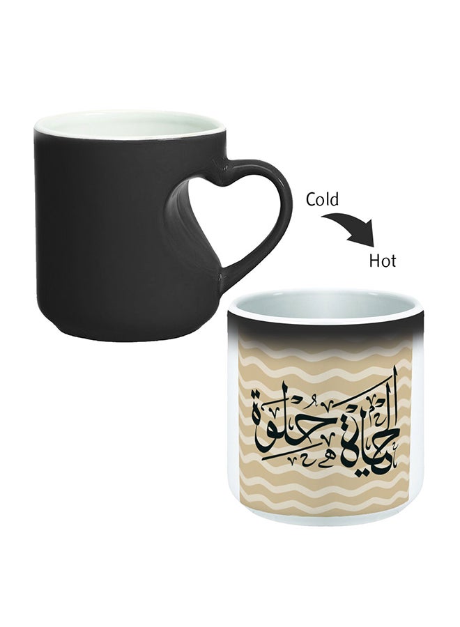 ديكالاك قدح سحري من السيراميك بمقبض أسود