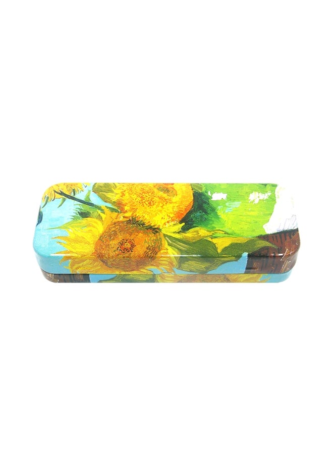 DAHO Tin Pencil Case Yellow/Green/Blue - Image 1