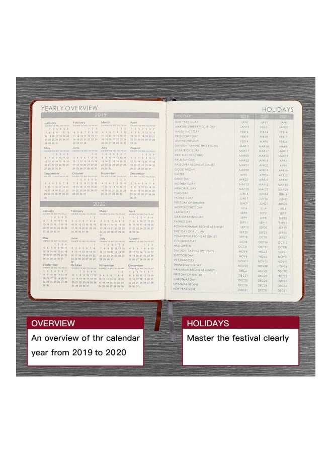 2019 Weekly And Monthly Planner Brown - v1552569588/N21907203A_3