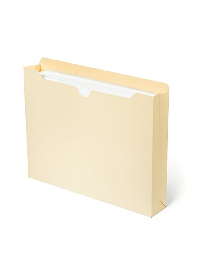 Blue Summit Supplies 50-Piece Expanding File Jacket Set Beige - Image 3