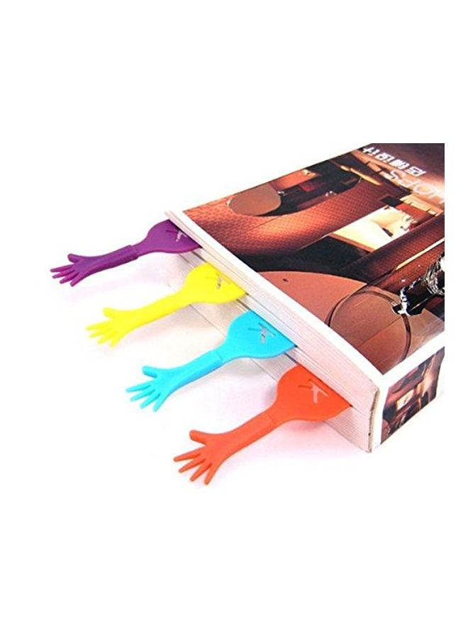 يوتون فواصل بنمط طلب المساعدة المضحك من 4 قطع أرجواني/ أصفر/ وردي - Image 2