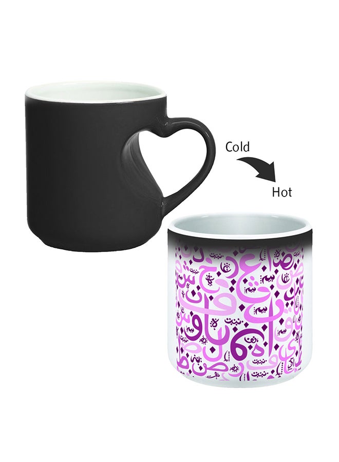 Ceramic Magic Coffee Mug With Handle Black