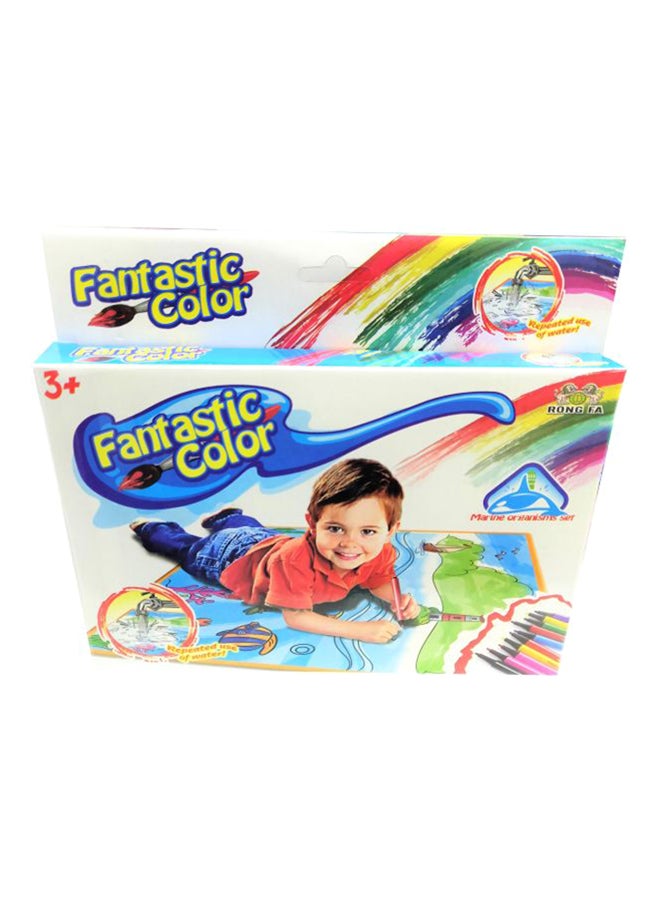 Rongfa Creative Fantastic Coloring Drawing Mat Set For Toddlers, Multicolour  - Image 1