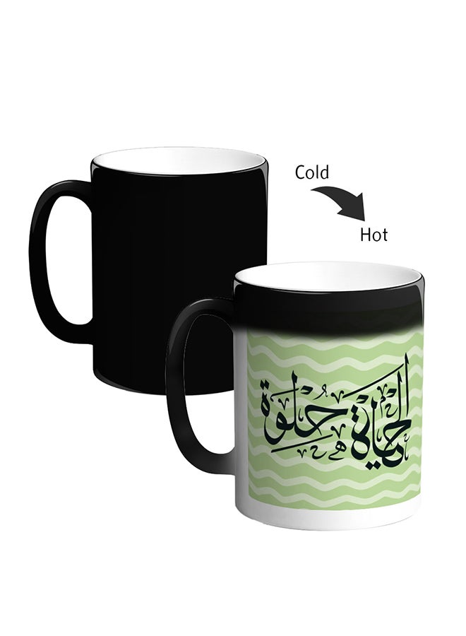 ديكالاك قدح سحري من السيراميك بمقبض أسود