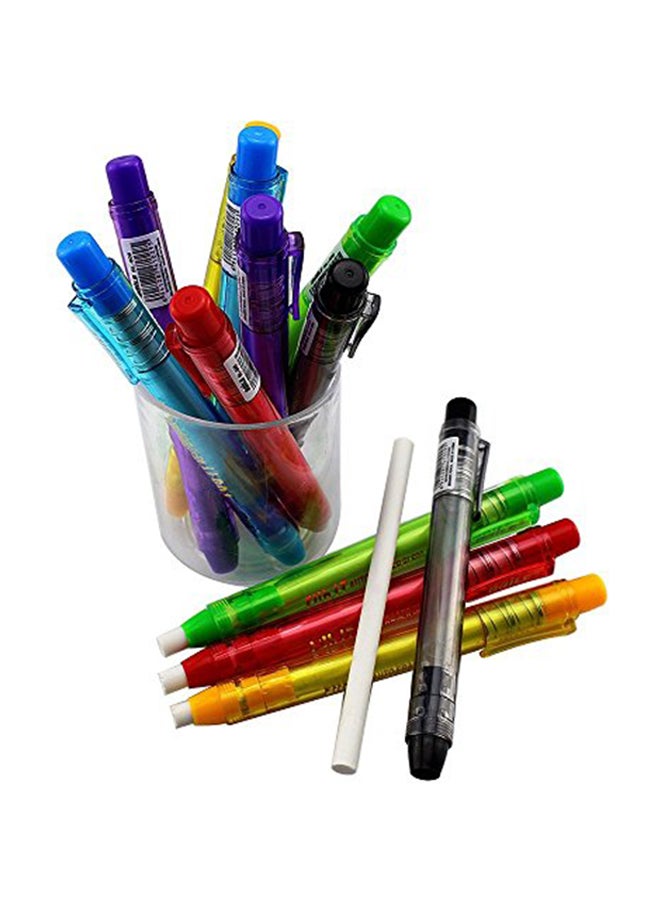 Ipienlee 12-Piece Pen-Style Pencil Eraser Gift Set Multicolour - Image 1