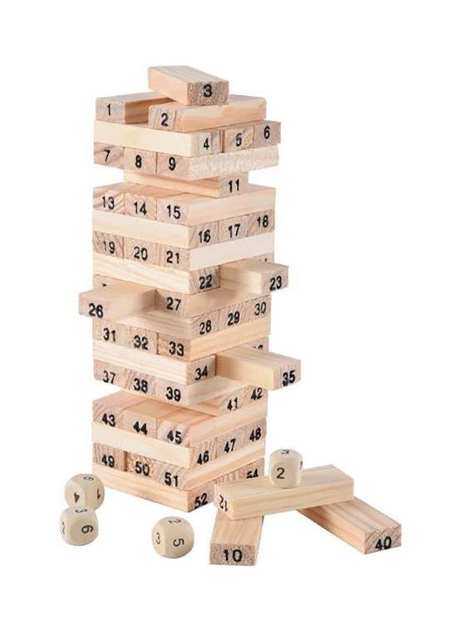 مجموعة مكعبات بناء خشبية للأطفال