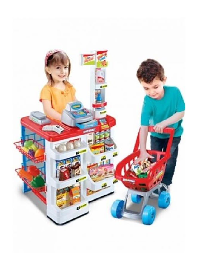 Supermarket Shopping Cart Toy Set