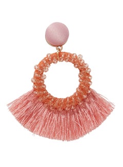 YUEJIN Beads Studded Tassel Dangle Earrings  - Image 2