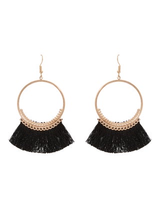 Tasseled Hoop Earrings - v1552570247/N21588701A_1