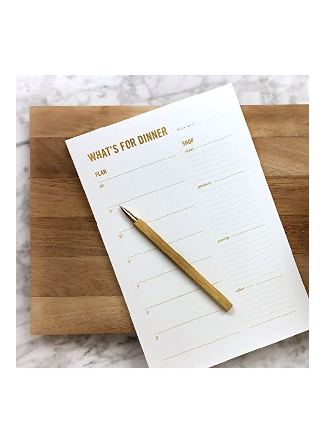 Two Tumbleweeds Magnetic Meal Planning Pad White - Image 4