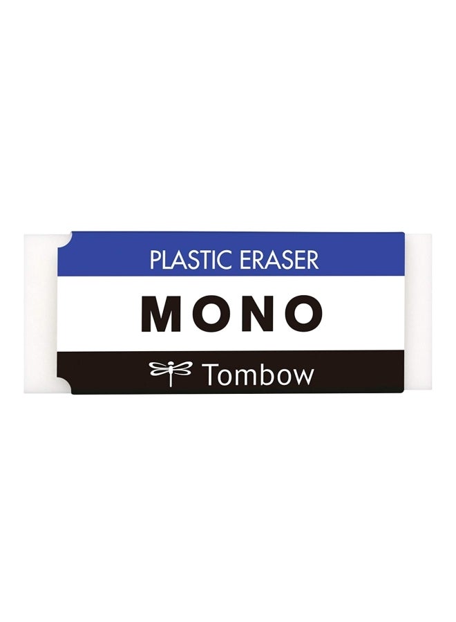 Tombow Mono Plastic Eraser White  - Image 1