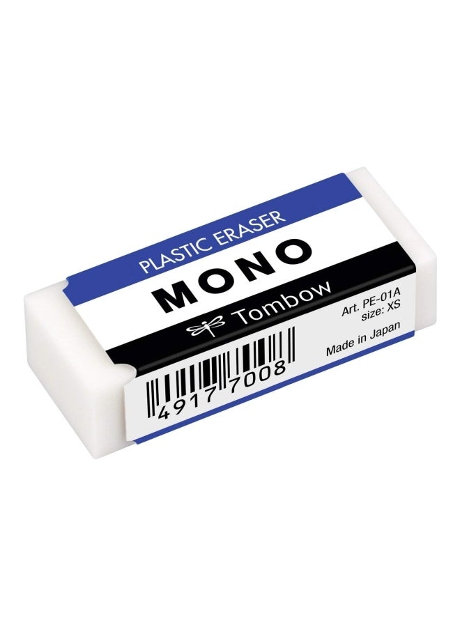 Tombow Mono Plastic Eraser White  - Image 2