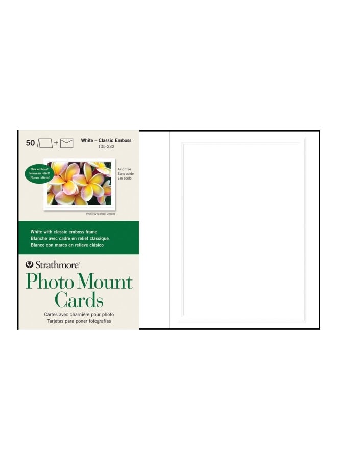 Strathmore 50-Piece Photo Mount Card Set  - Image 1
