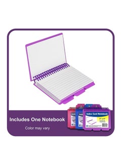 C-Line Spiral Bound Index Card Notebook With Tab White  - Image 2