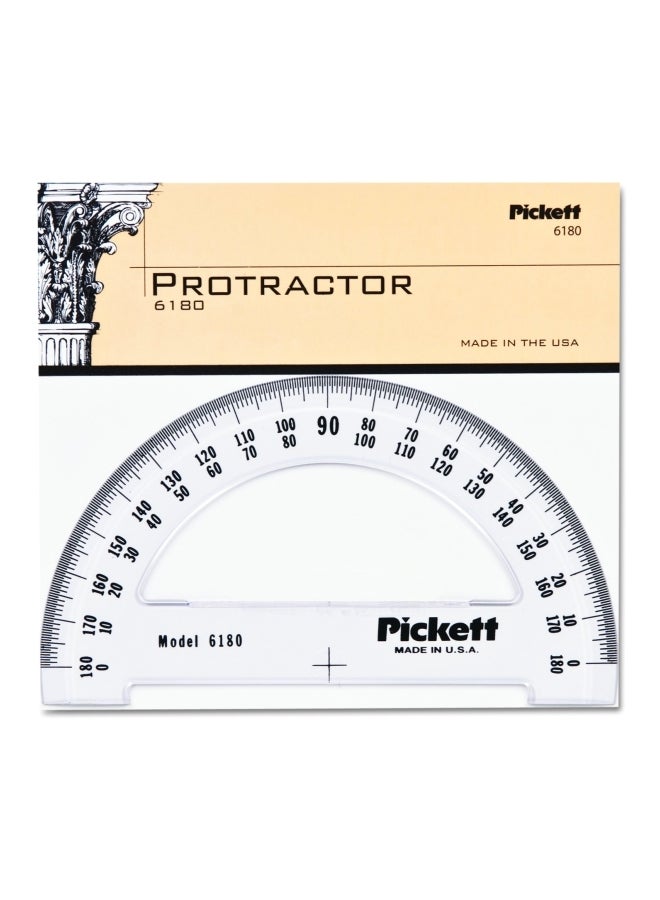 Pickett Transparent Tinted Protractor Clear - Image 1
