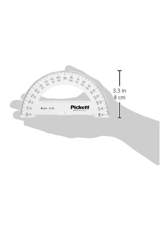 Pickett Transparent Tinted Protractor Clear - Image 2