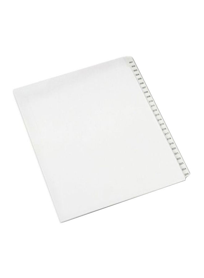 فواصل قانونية مرتبة أبيض