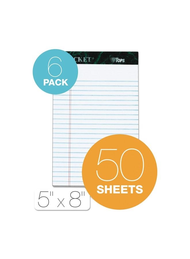 TOPS 6-Pads Docket Writing Tablet White  - Image 2