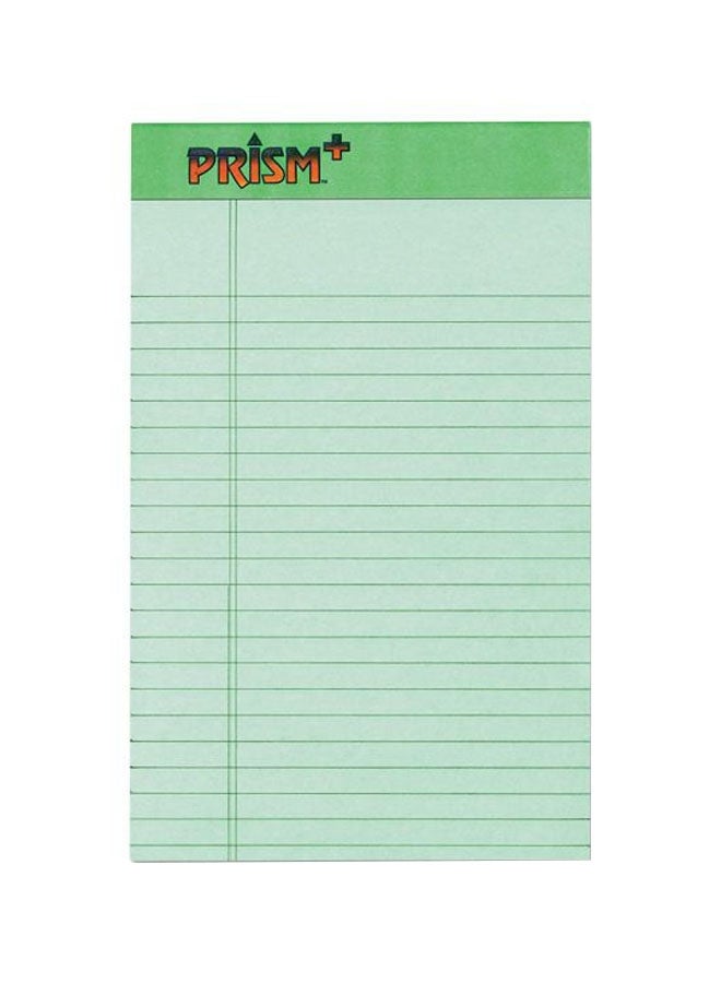 TOPS 12-Pack Colored Legal Pads Pastel Green 