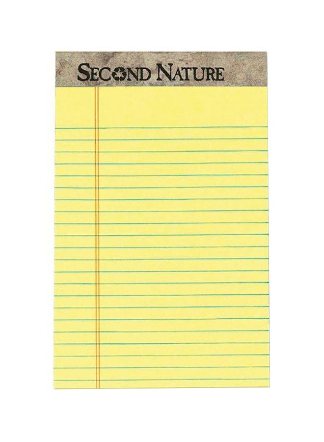 TOPS 12-Piece Recycled Writing Pads Yellow 