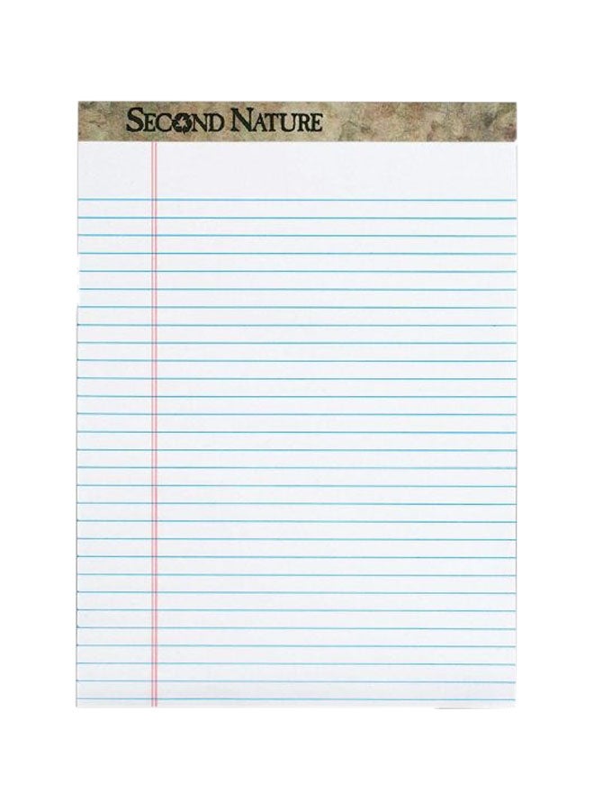 TOPS 12-Piece Recycled Writing Pads White/Green  - Image 1