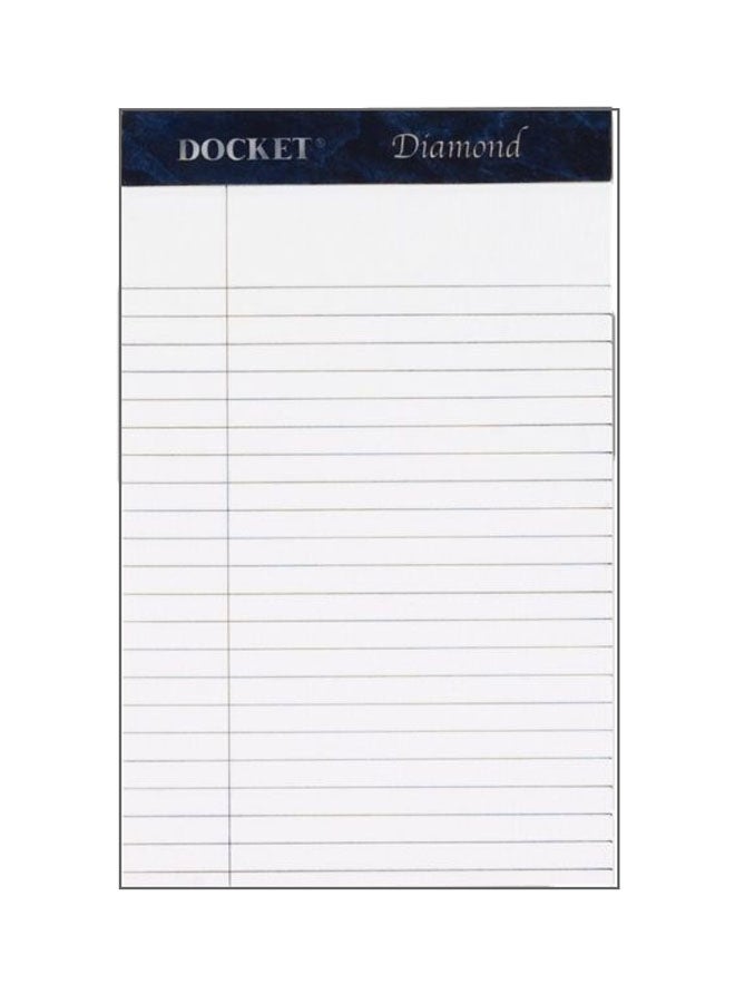 TOPS 4-Piece Docket Writing Tablet White/Blue  - Image 1