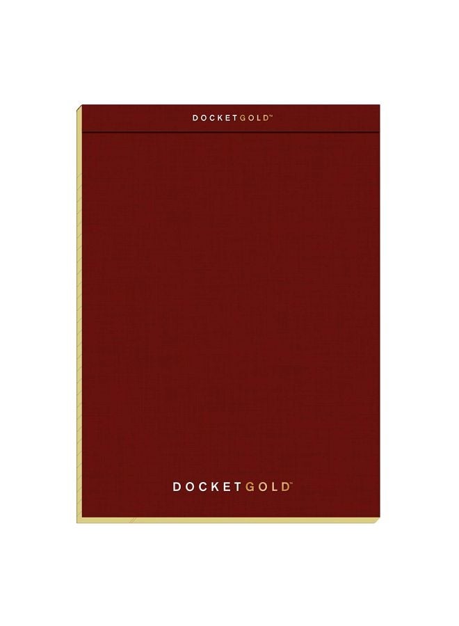 TOPS Docket Gold Writing Pads Burgundy  - Image 1