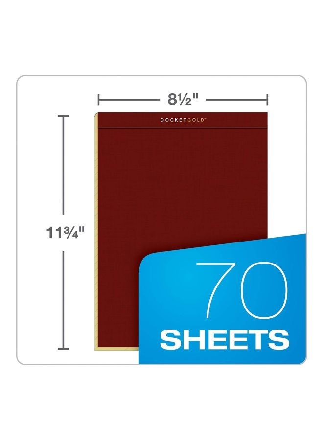TOPS Docket Gold Writing Pads Burgundy  - Image 3