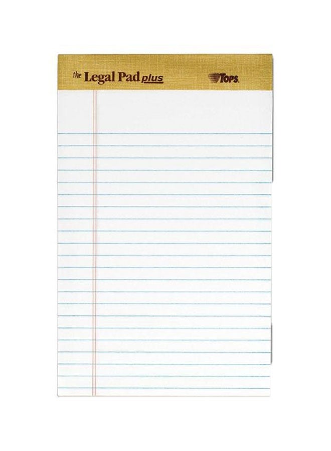 TOPS 12-Piece Writing Pad White/Yellow  - Image 1