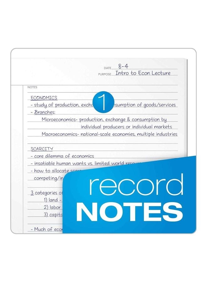 TOPS - Innovative Steno Project Ruled Notebook Black - Image 1