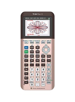 TEXAS INSTRUMENTS Color Graphing Calculator Rose Gold/Grey  - Image 1