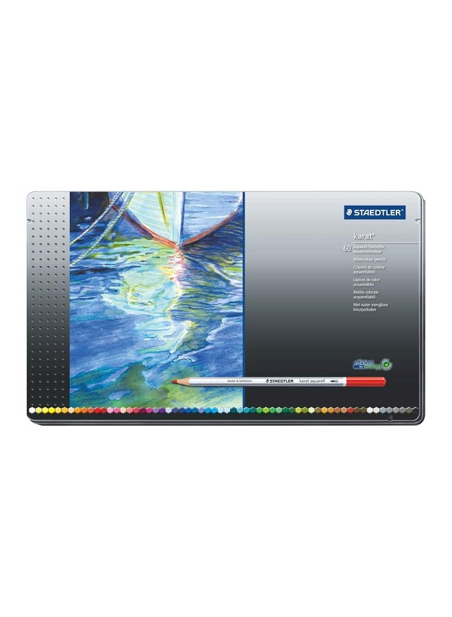 STAEDTLER 60-Piece Karat Aquarell Premium Watercolor Pencil Set Multicolour - Image 1