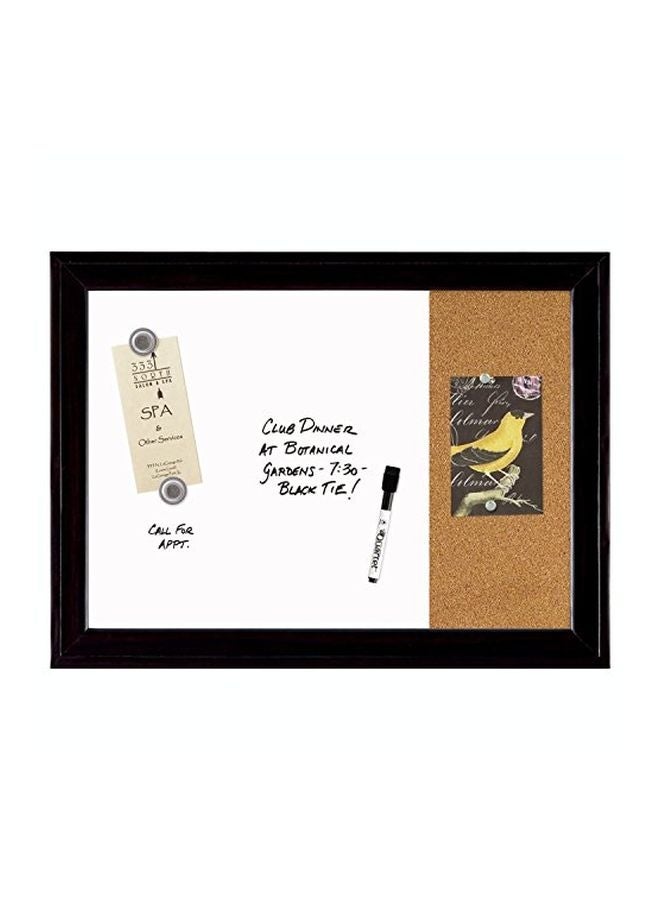 Quartet Magnetic Dry Erase Whiteboard And Cork Board Black/White  - Image 2