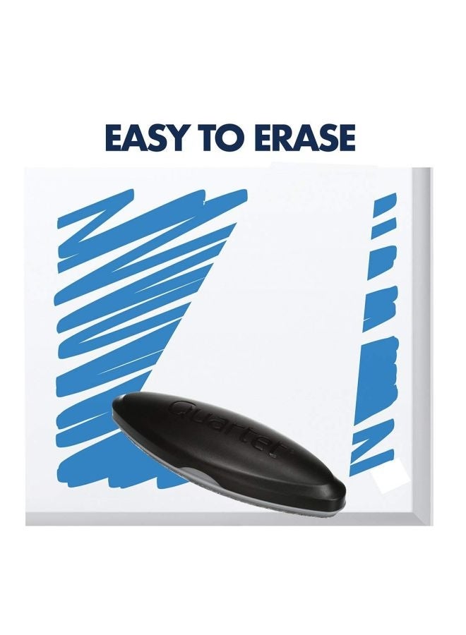 Quartet 4-Piece Dry Erase Markers With Eraser And Cleaning Spray Set Red/Black/Blue  - Image 3