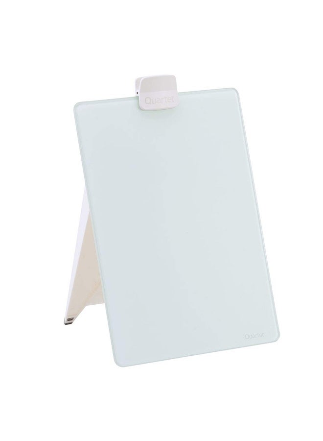 Easel Style Glass Desktop Whiteboard With A Marker White - v1552574872/N21983866A_1