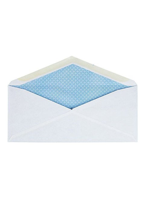Gummed Flap Business Envelope White/Blue