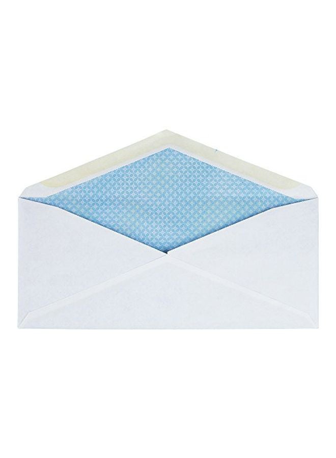 Business Source - Gummed Flap Business Envelope White/Blue - Image 1