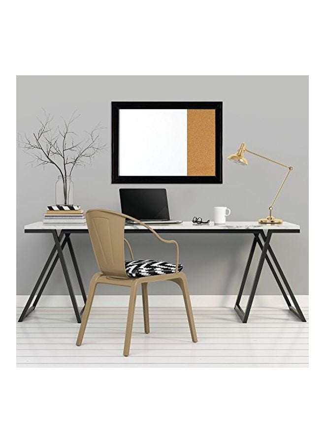 Quartet Magnetic Dry Erase Whiteboard And Cork Board Black/White  - Image 3