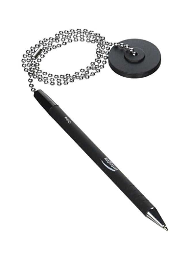 Anti-microbial Security Pen Chain Black/Silver