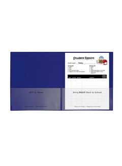 C-Line 25-Piece Classroom Connector School-To-Home Folder Set Blue  - Image 2