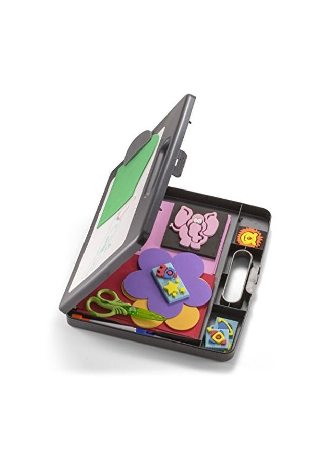 أوفيس ميت لوح مقاس A4 مزود بمشبك وسبورة مسح جاف أسود/أبيض - Image 2