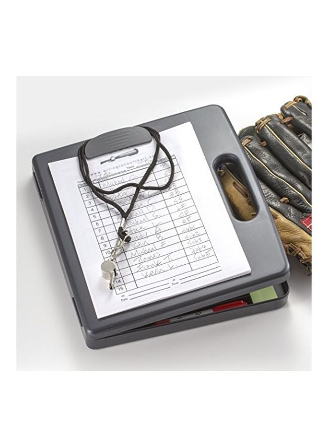 أوفيس ميت لوح مقاس A4 مزود بمشبك وسبورة مسح جاف أسود/أبيض - Image 3