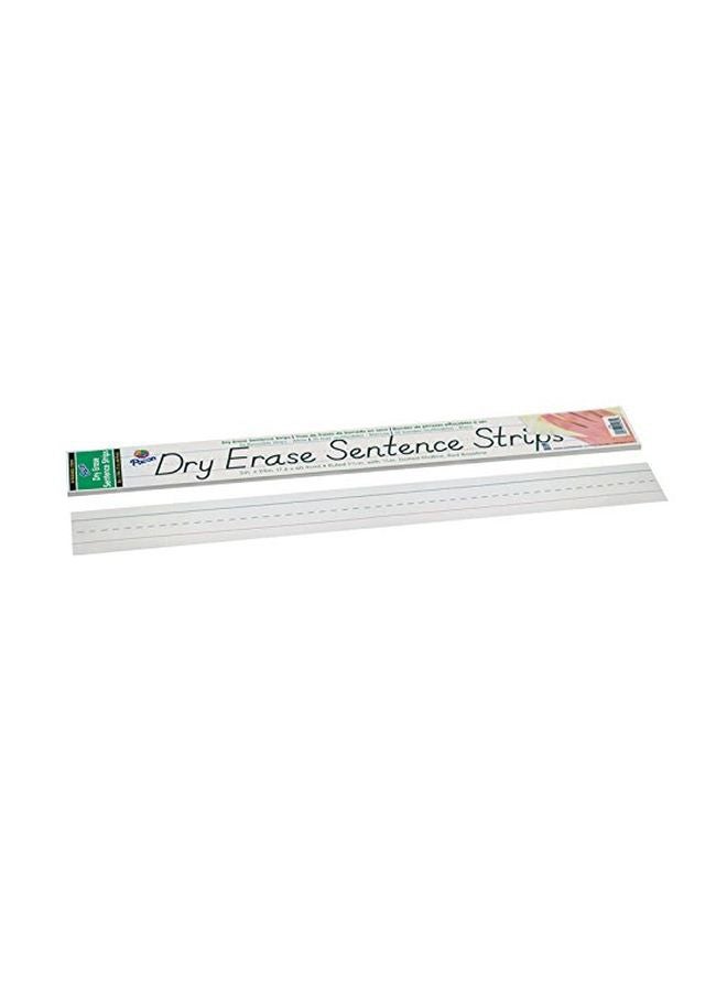 Pacon 30-Piece Dry Erase Sentence Strip Set 