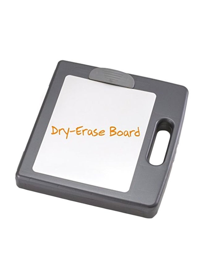 أوفيس ميت لوح مقاس A4 مزود بمشبك وسبورة مسح جاف أسود/أبيض - Image 1