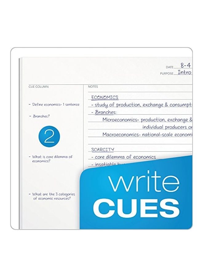 TOPS 50-Sheet FocusNotes Note Taking System Legal Pad White/Blue  - Image 3