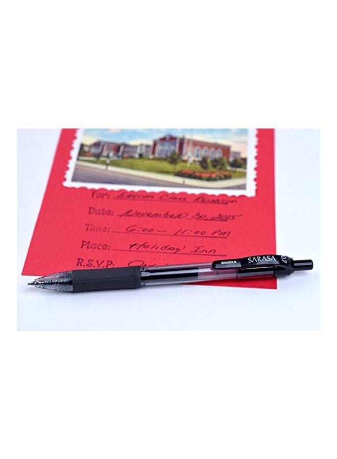 Zebra Pen 12-Piece Retractable Gel Ink Pen Set Black/Clear - Image 2